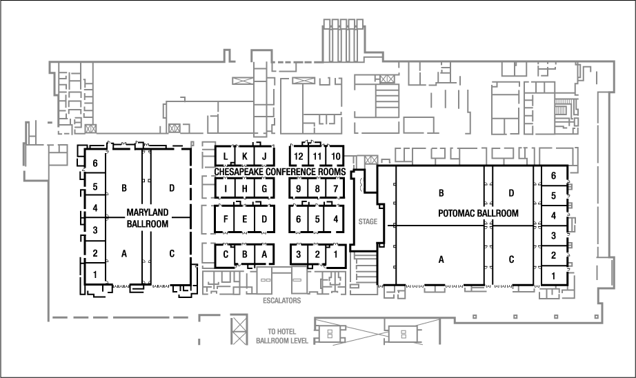 Gaylord Exhibit Hall Map