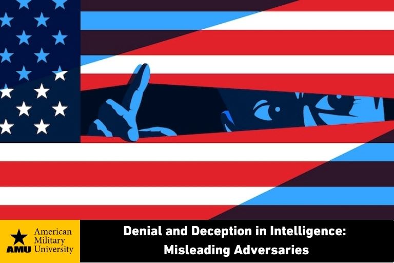 denial-and-deception-in-intelligence deceptive man peeking by American flag