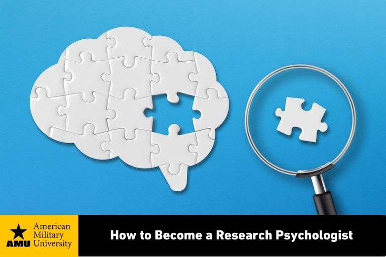 research psychology depicted by missing puzzle piece under magnifying glass