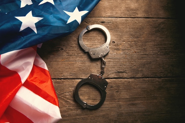 federal law enforcement officer's handcuffs