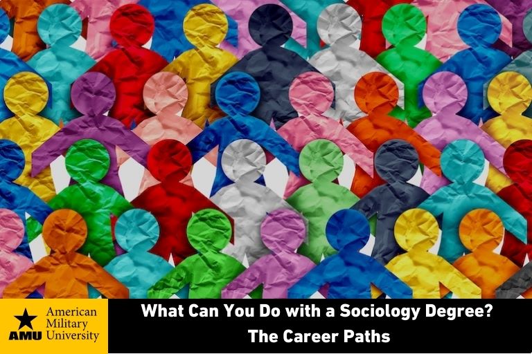 Colorful paper cutout silhouettes of people overlapping