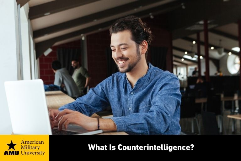 what-is-counterintelligence counterintelligence professional on laptop