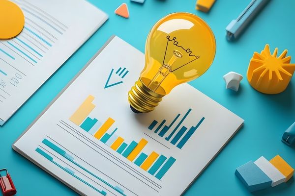 intelligence data under lightbulb